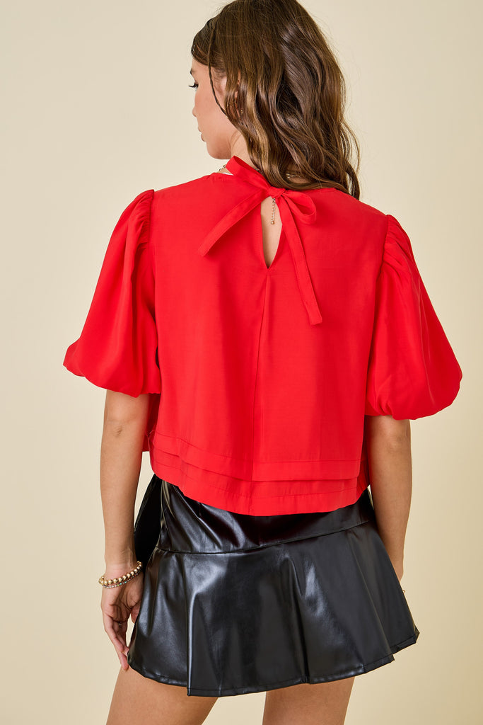 Bubble Sleeve Blouse