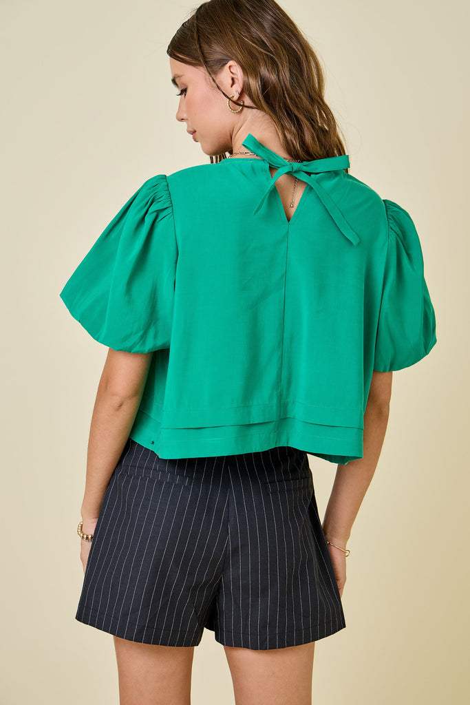 Bubble Sleeve Blouse