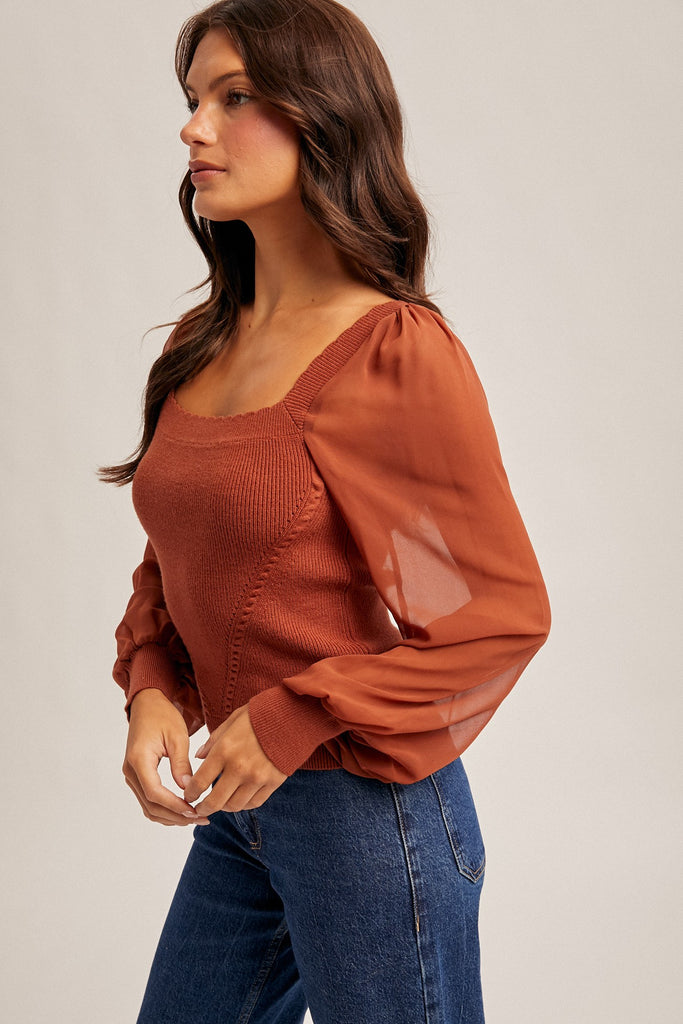 Karis Scalloped Sweater