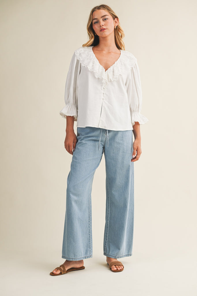 Relaxed Denim Pants