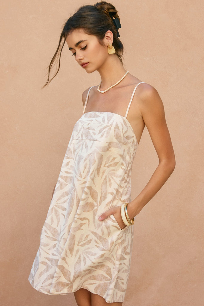 Driftwood Dreams Babydoll A Line Mini Dress