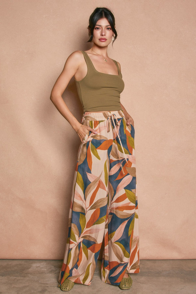 Destinations Wide Leg Pull On Pants