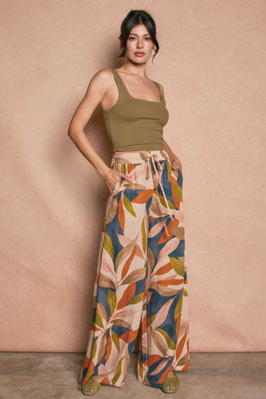 Destinations Wide Leg Pull On Pants