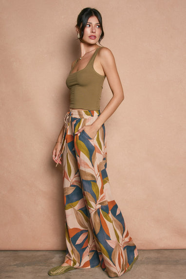 Destinations Wide Leg Pull On Pants