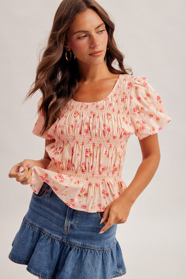 Avery Smocked Top