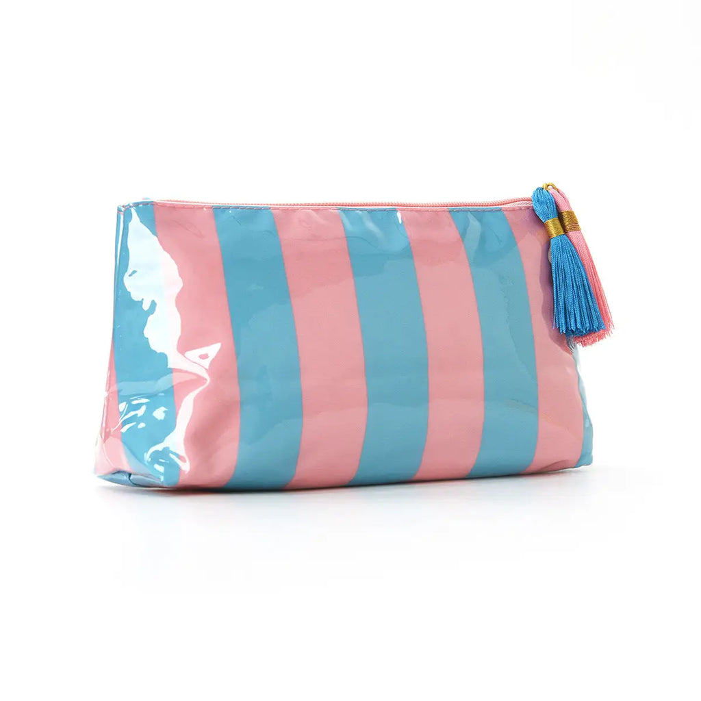 Striped Makeup Bag