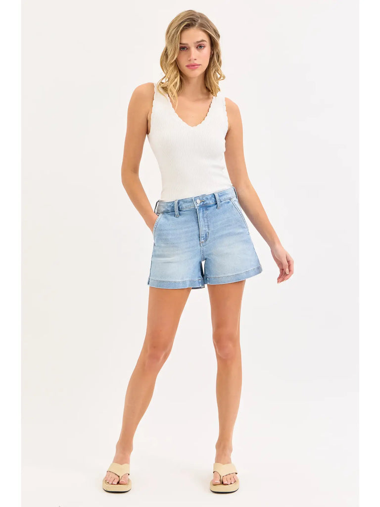 High Rise Trouser Shorts
