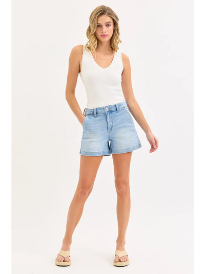 High Rise Trouser Shorts