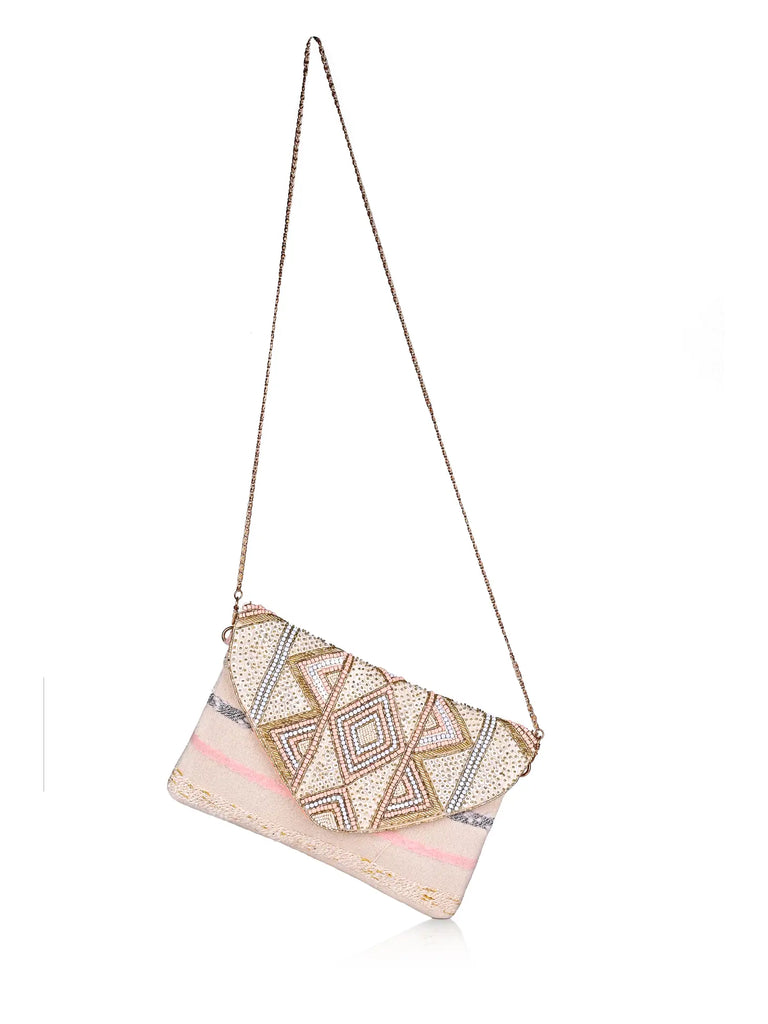 Rose Gold Envelope Clutch