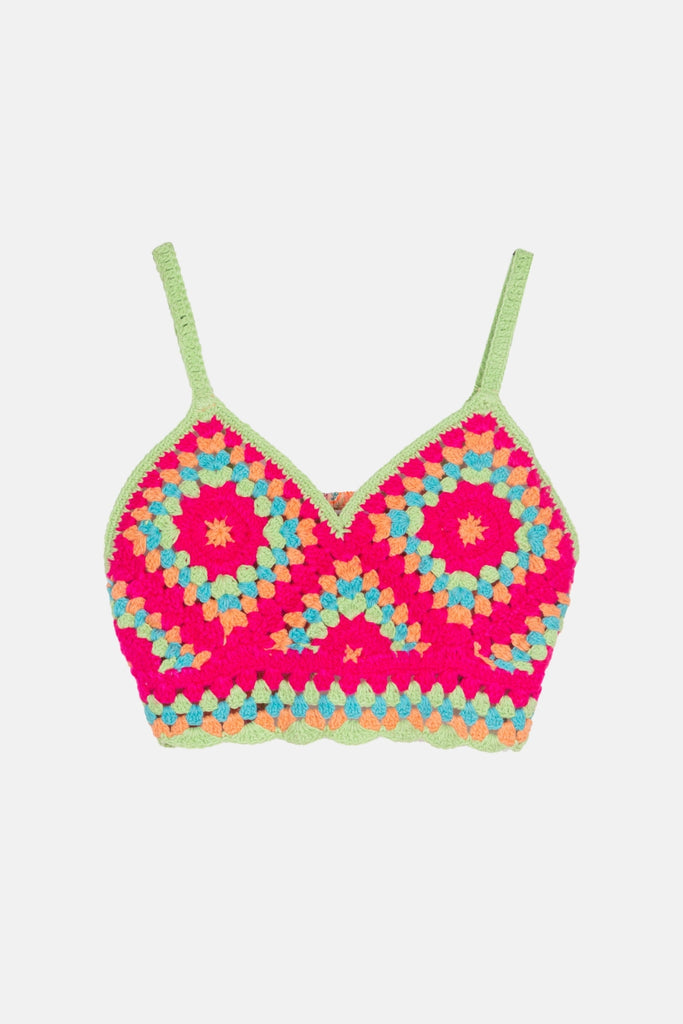 Bahamas Orange Mini Skirt Set