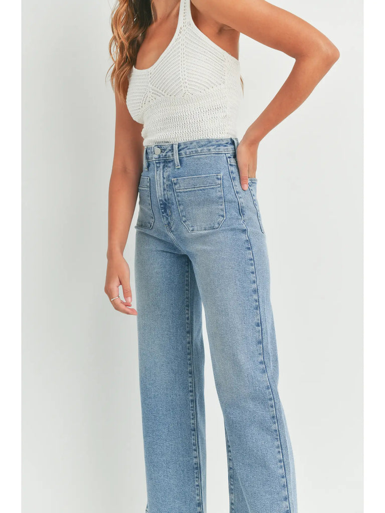 Patch Pocket Wide Leg