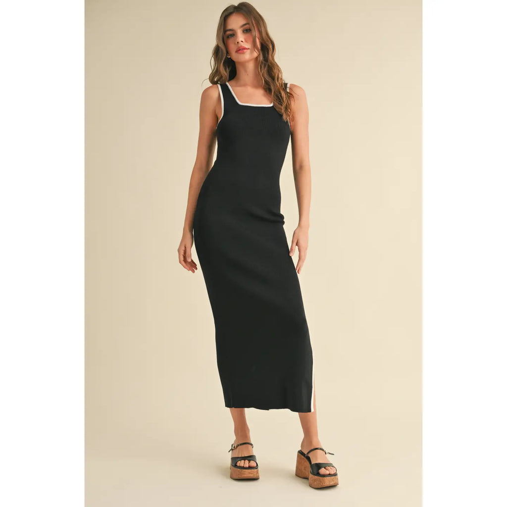 Meila Colorblock Detail Knitted Dress