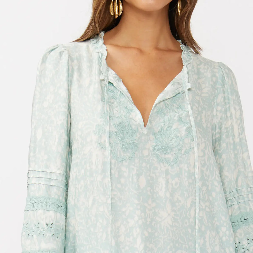 Trace Embroidered Top