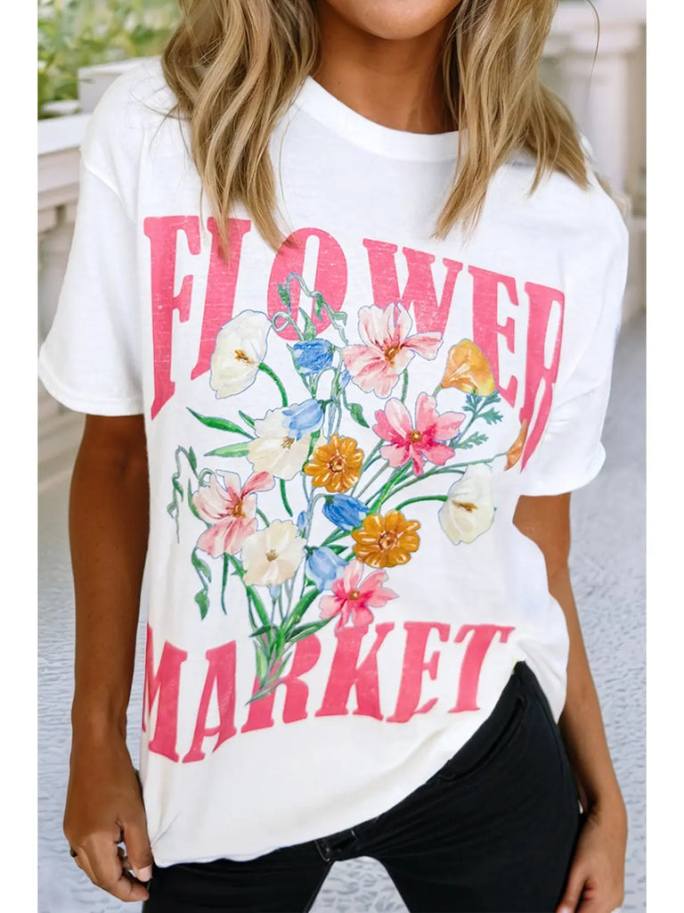 Flower Market Graphic Tee