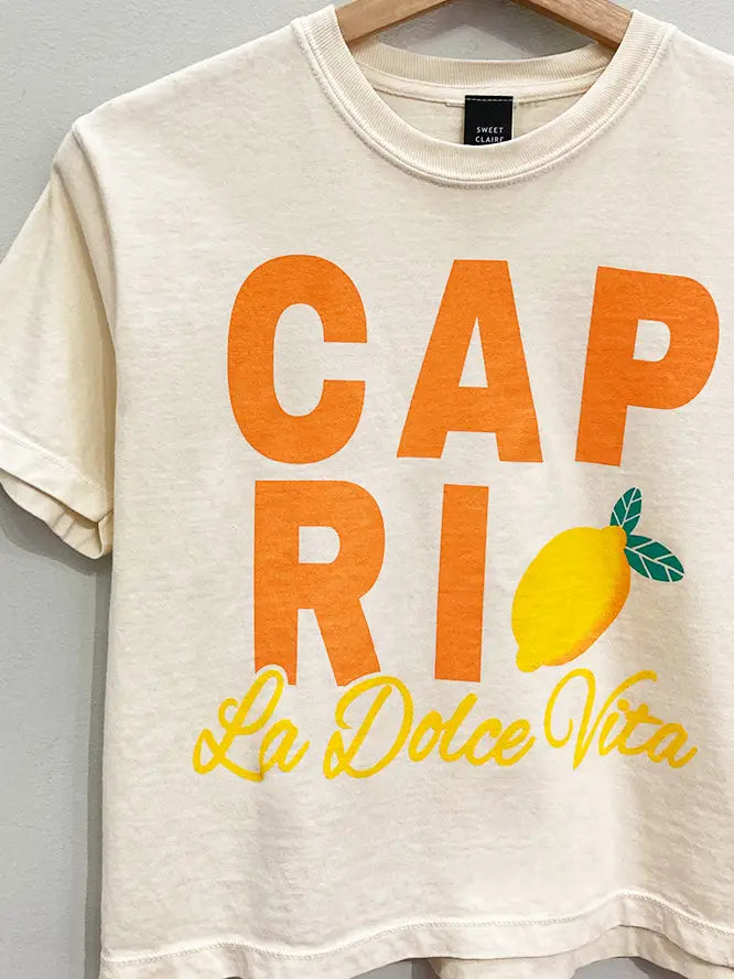 Capri Cropped Tee