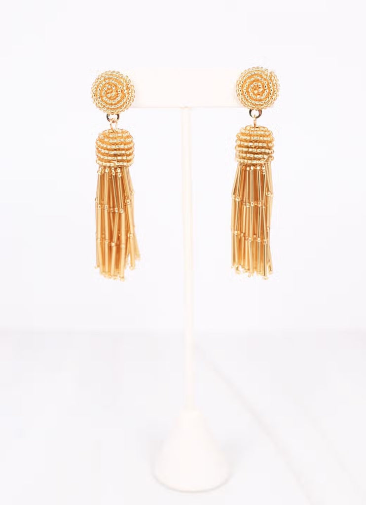 Dutchess Beaded Fringe Earring