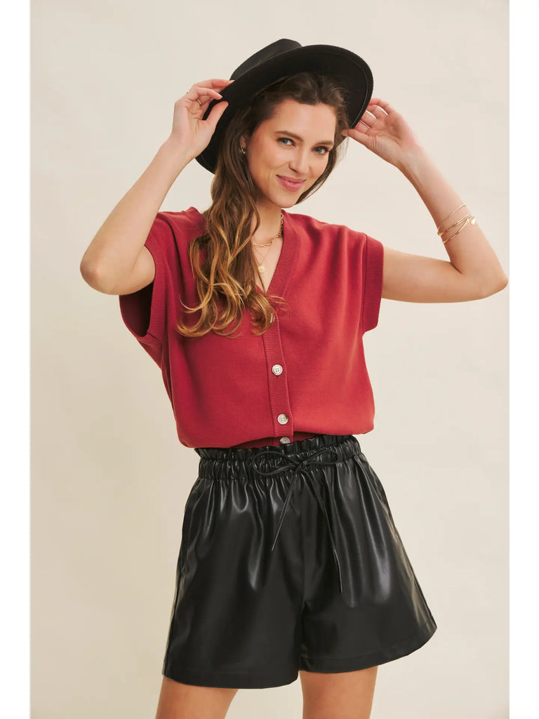 Multi-Way Button-Down Sweater Vest