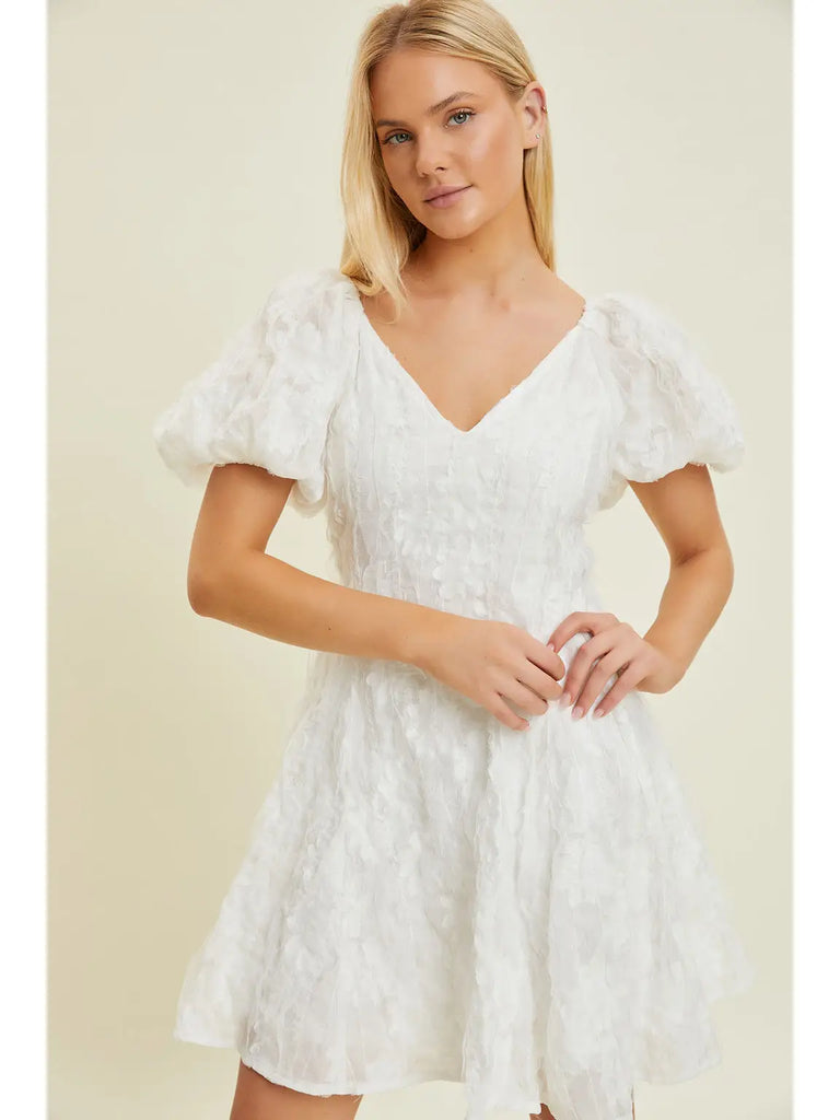 Jersey Shirred Back Tea Dress