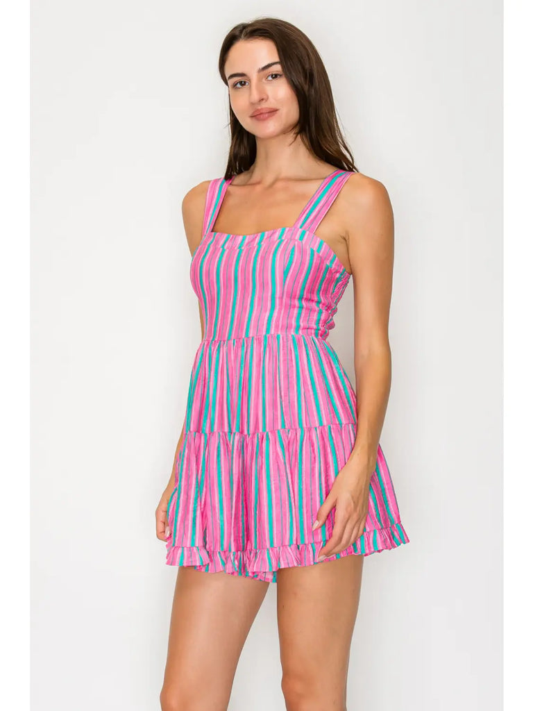 Raspberry Drift Romper