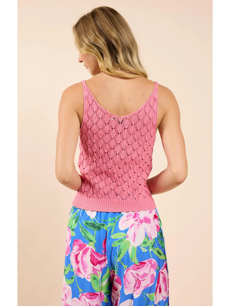 Find Yourself Open Work Sweater Tank