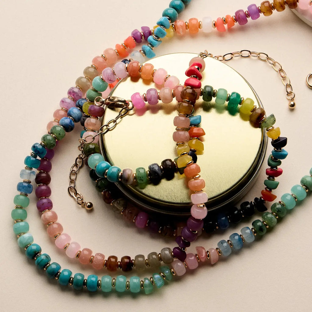 Ann Colorful Beaded Necklace