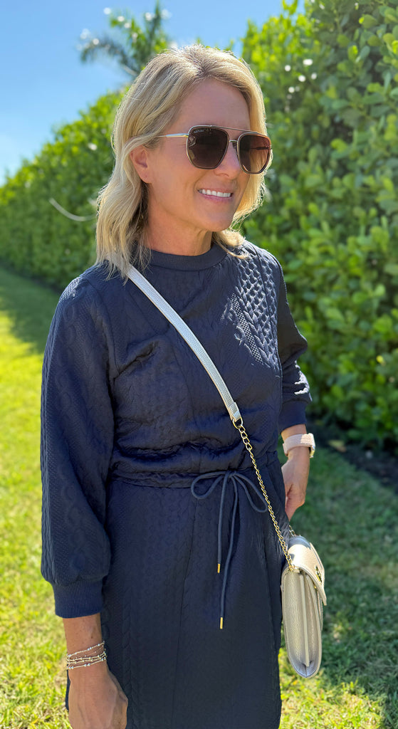 Cable Knit Mini Dress