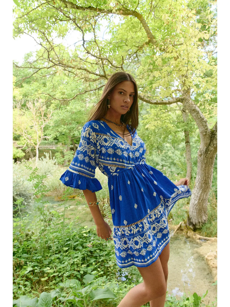 Greece Blue Short Dress