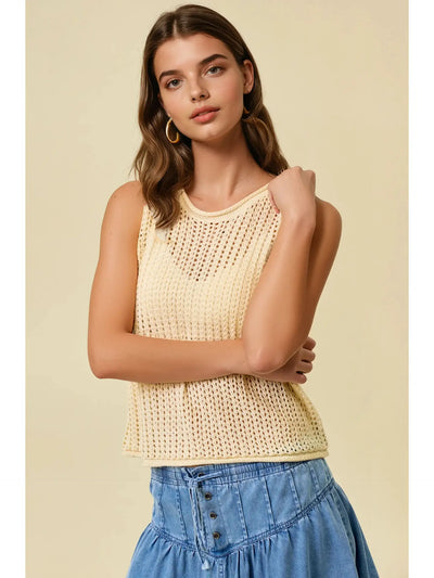 Open Stitch Tank Top