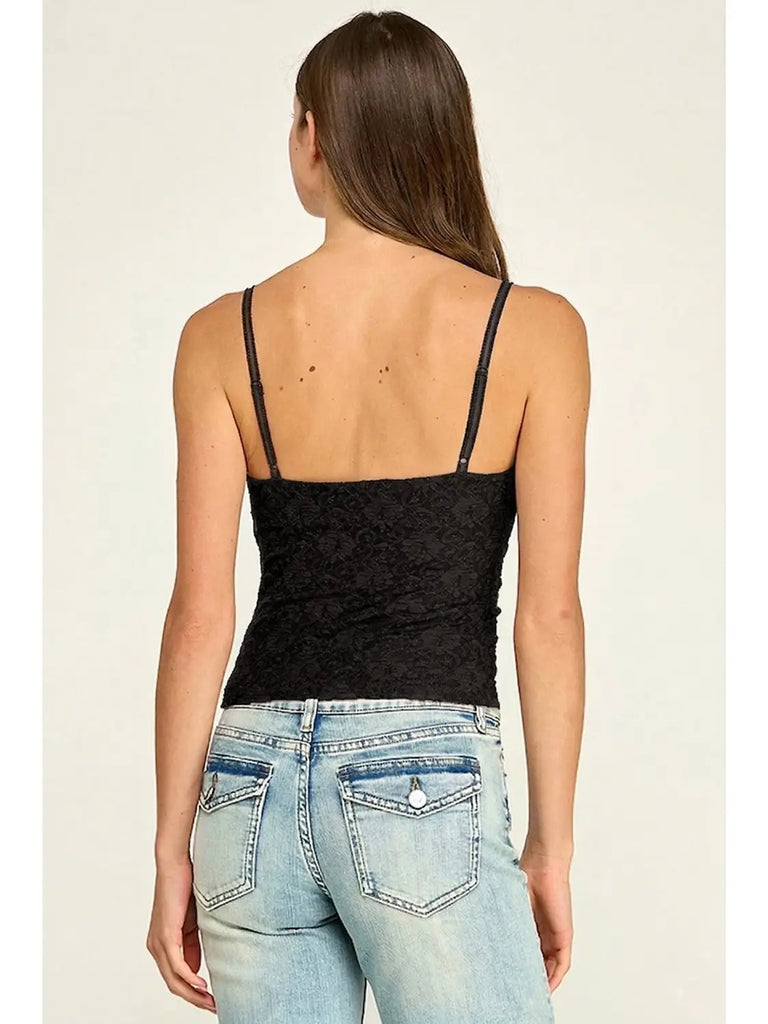 Lace Draped Cami Top