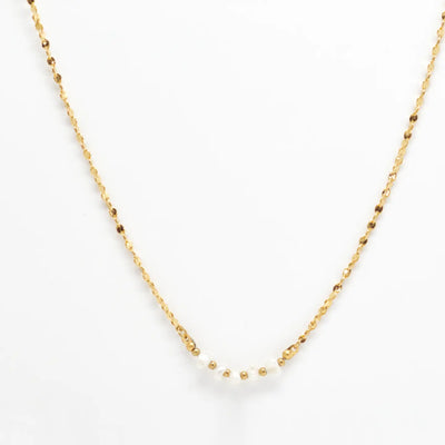 Pearl & Chain Necklace~ Salty Shells