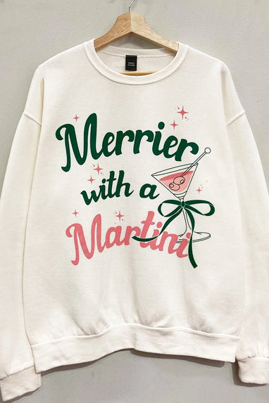 Merry Martini Christmas Sweatshirt