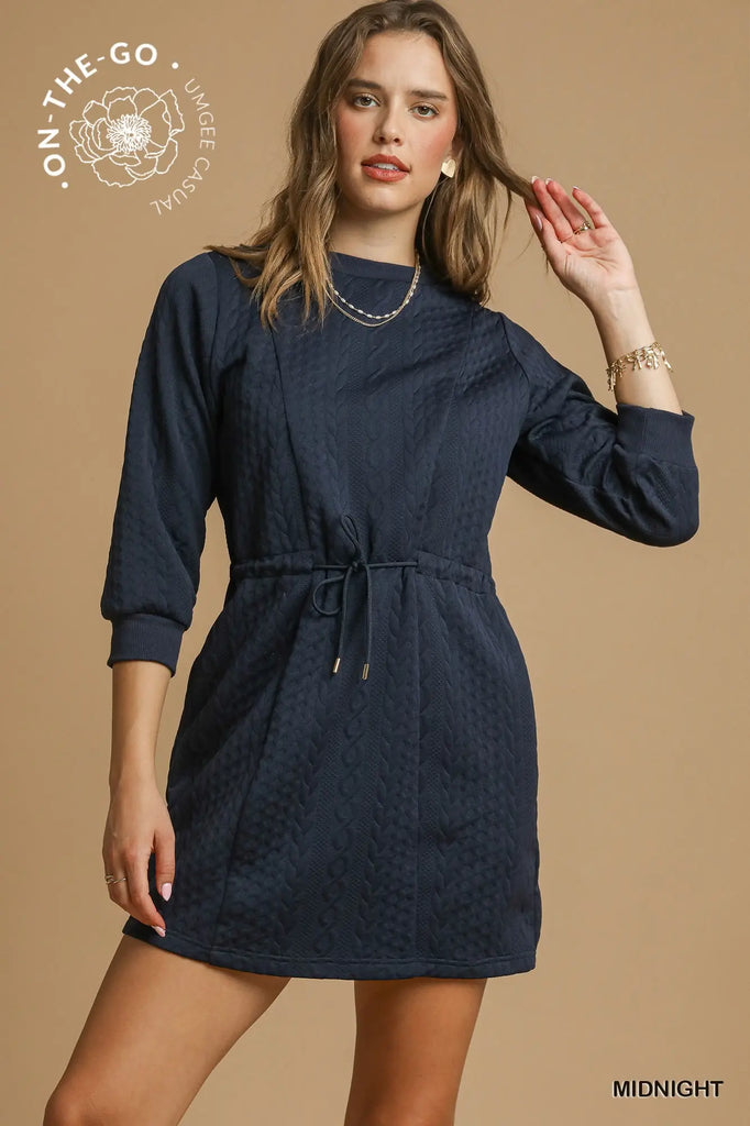 Cable Knit Mini Dress