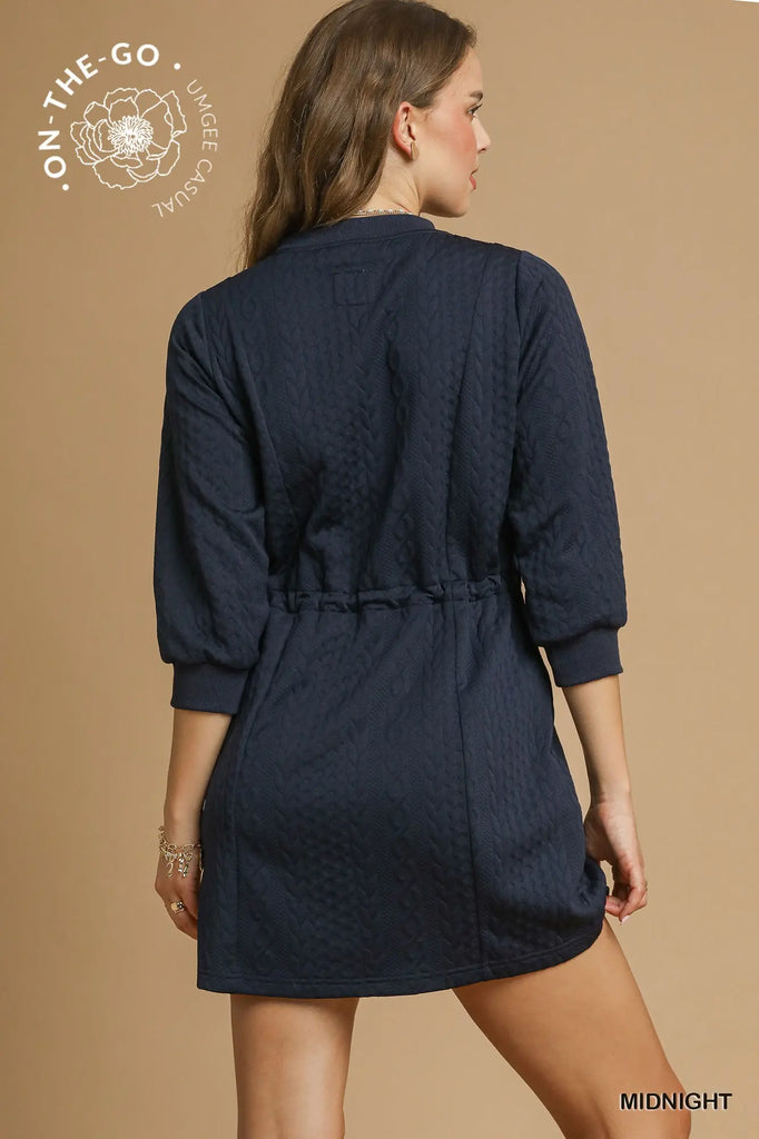 Cable Knit Mini Dress