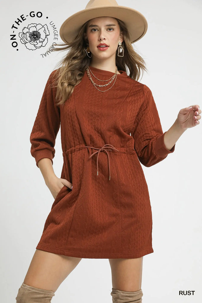 Cable Knit Mini Dress