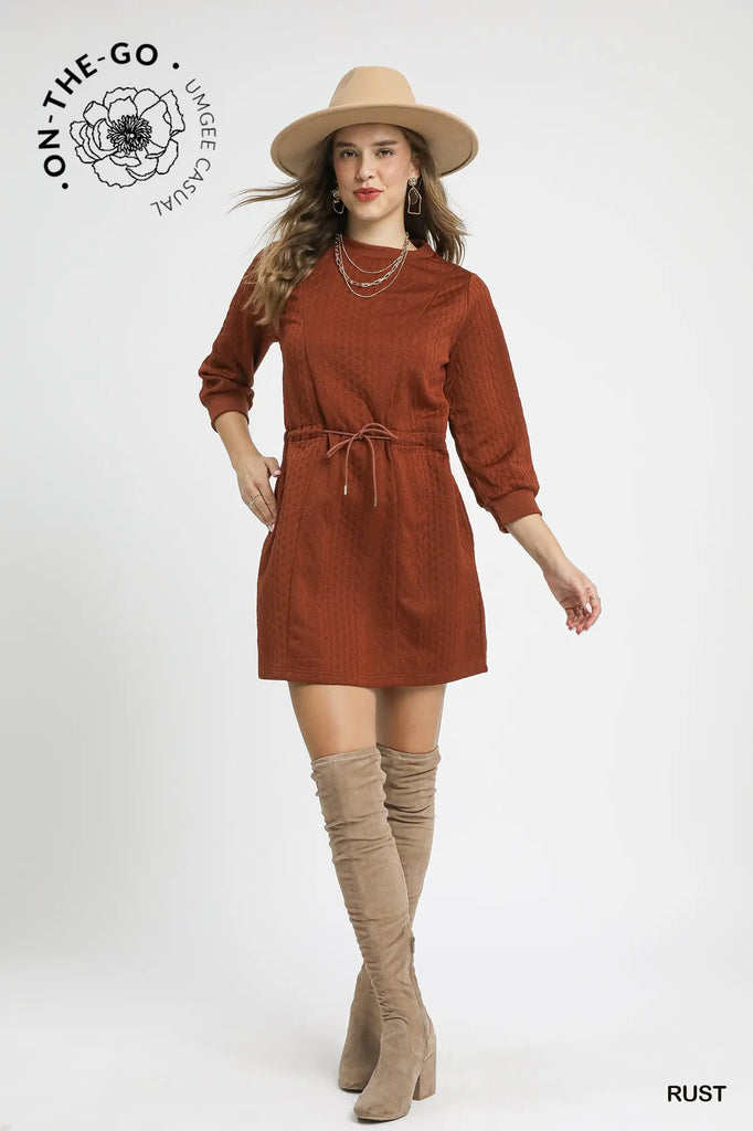 Cable Knit Mini Dress