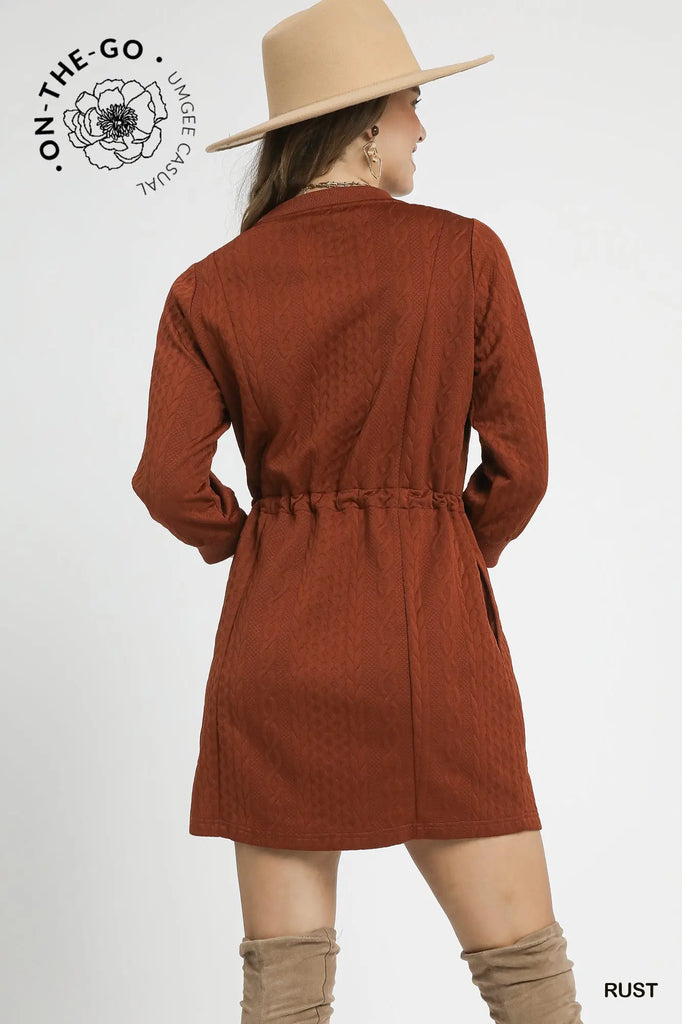 Cable Knit Mini Dress