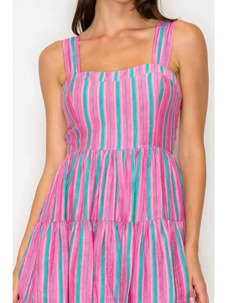 Raspberry Drift Romper