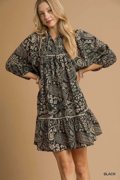 Paisley Mini Dress