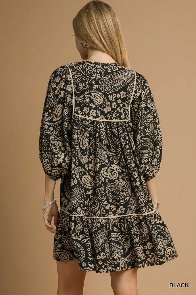 Paisley Mini Dress