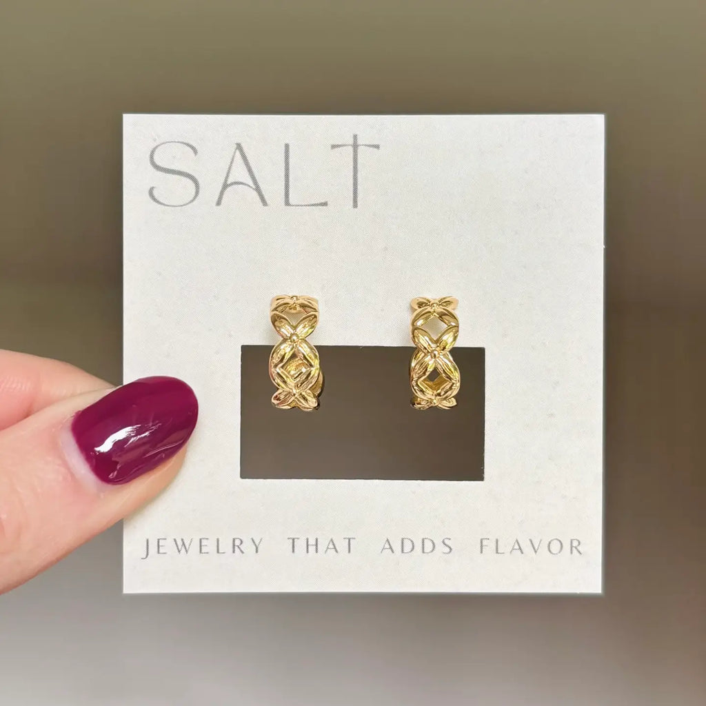 Criss-Cross Hoop Earrings