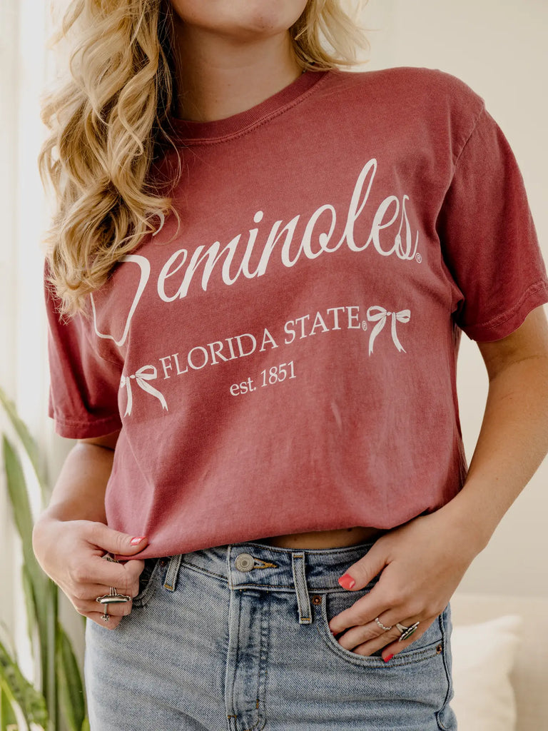 FSU Seminoles Bows Comfort Tee