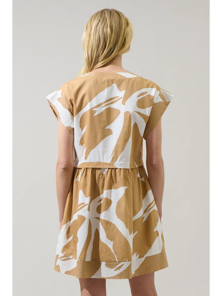 Hazel Abstract Jolene Trapeze Mini Dress