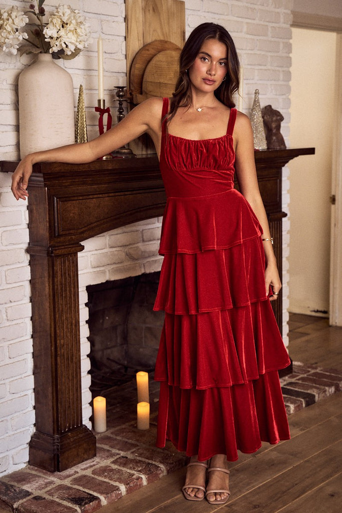 Feeling Festive in Red Dress