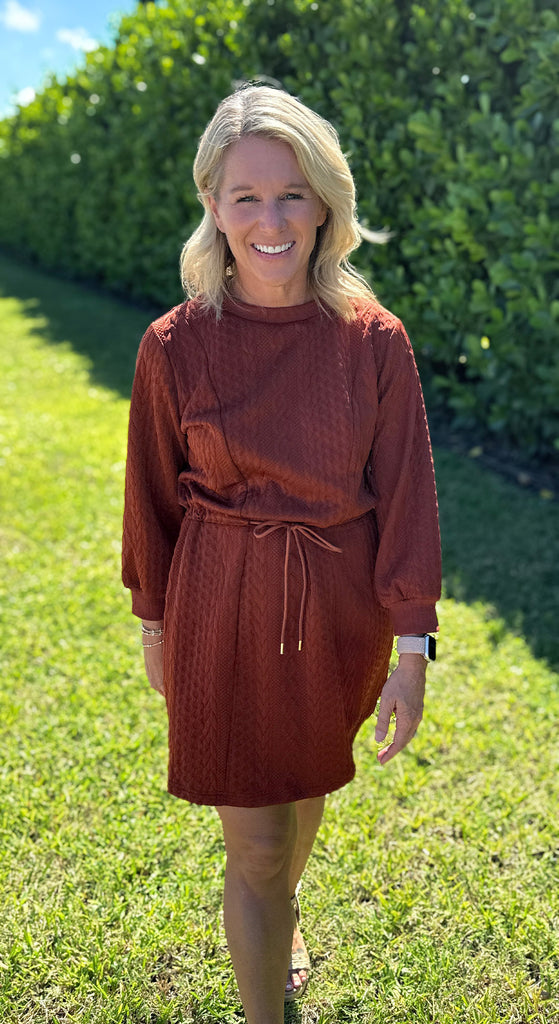 Cable Knit Mini Dress