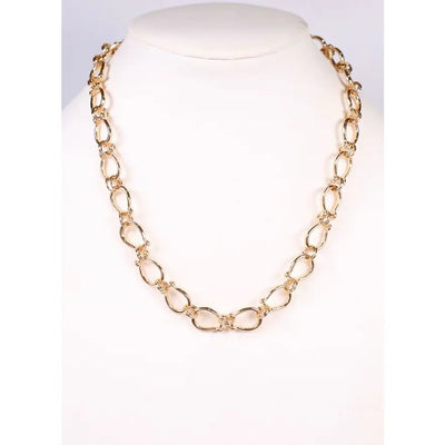 Cady Link Necklace Gold