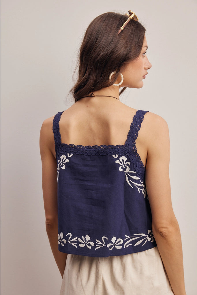 Malone Embroidered Tank