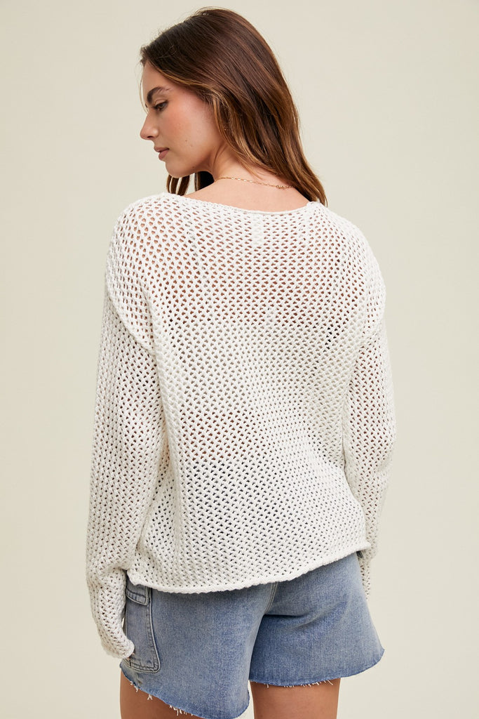 Hand Stitched American Flag Sweater