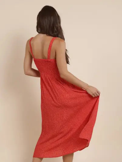 Nina Milkmaid Midi Dress