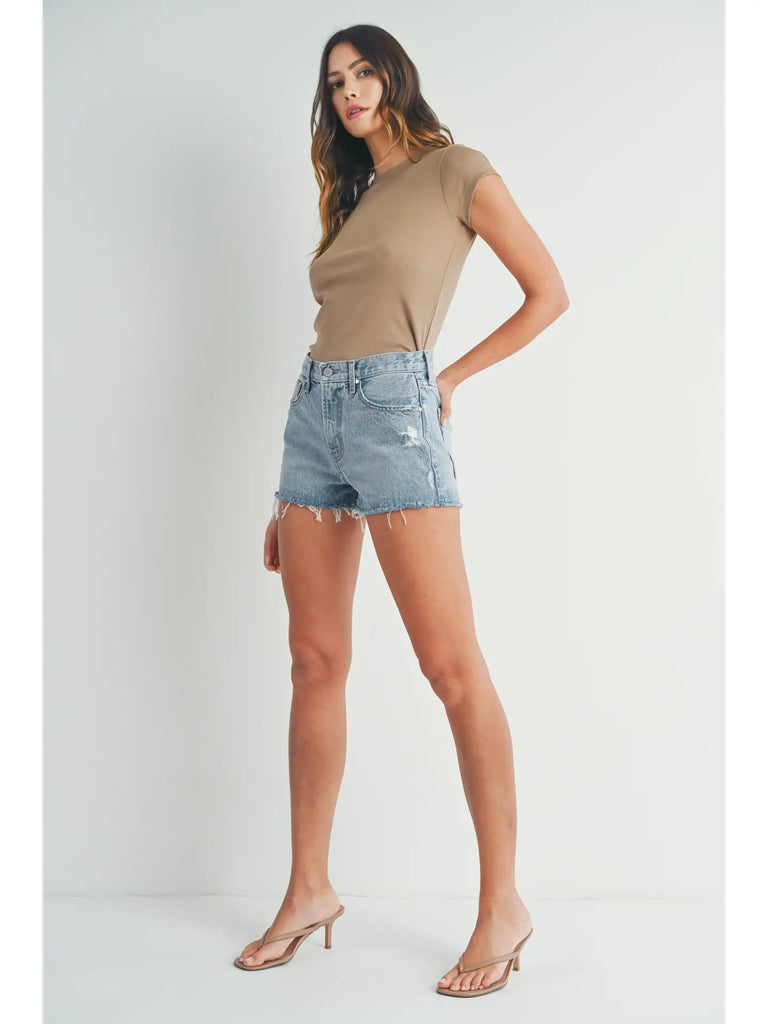 Kera Relaxed Denim Shorts