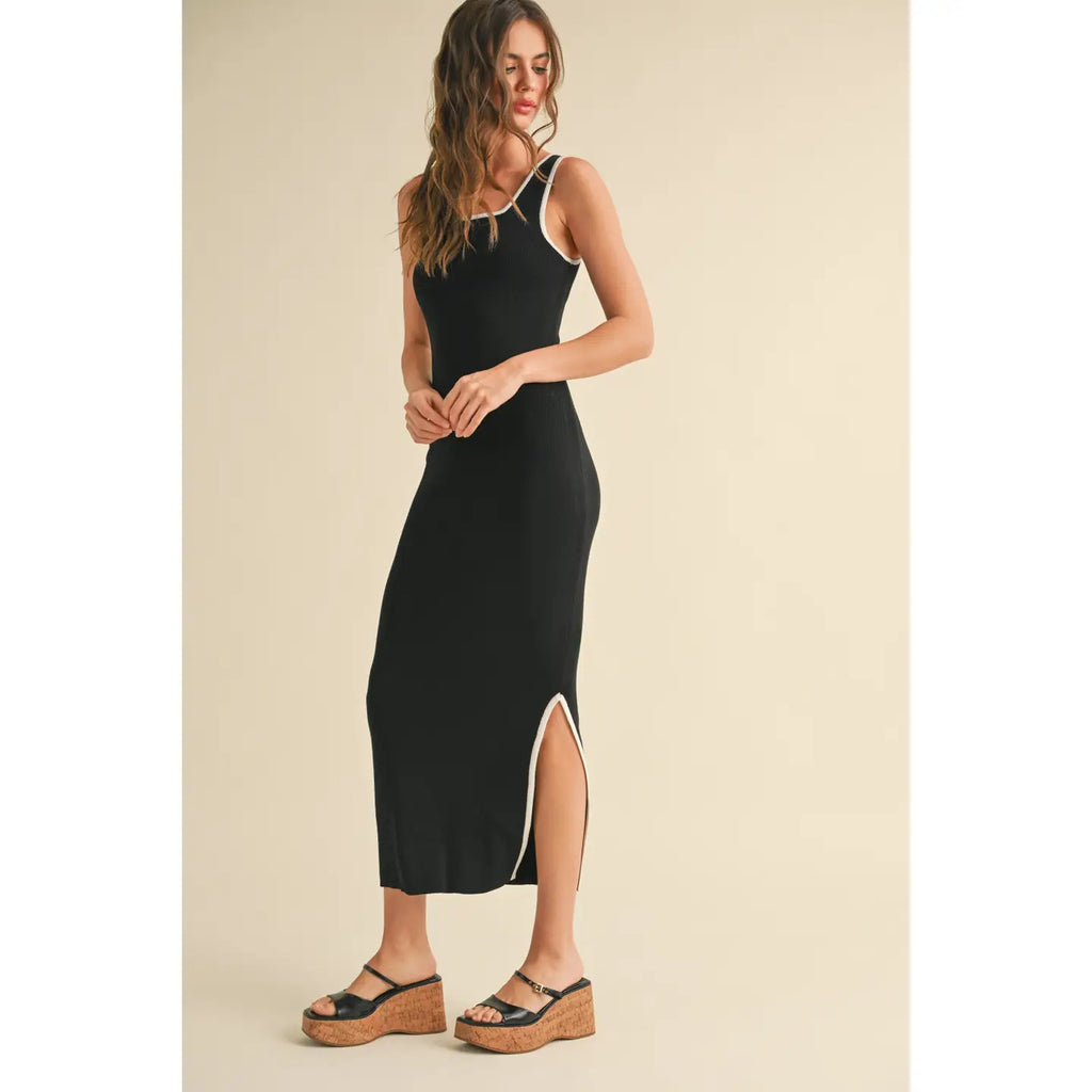 Meila Colorblock Detail Knitted Dress